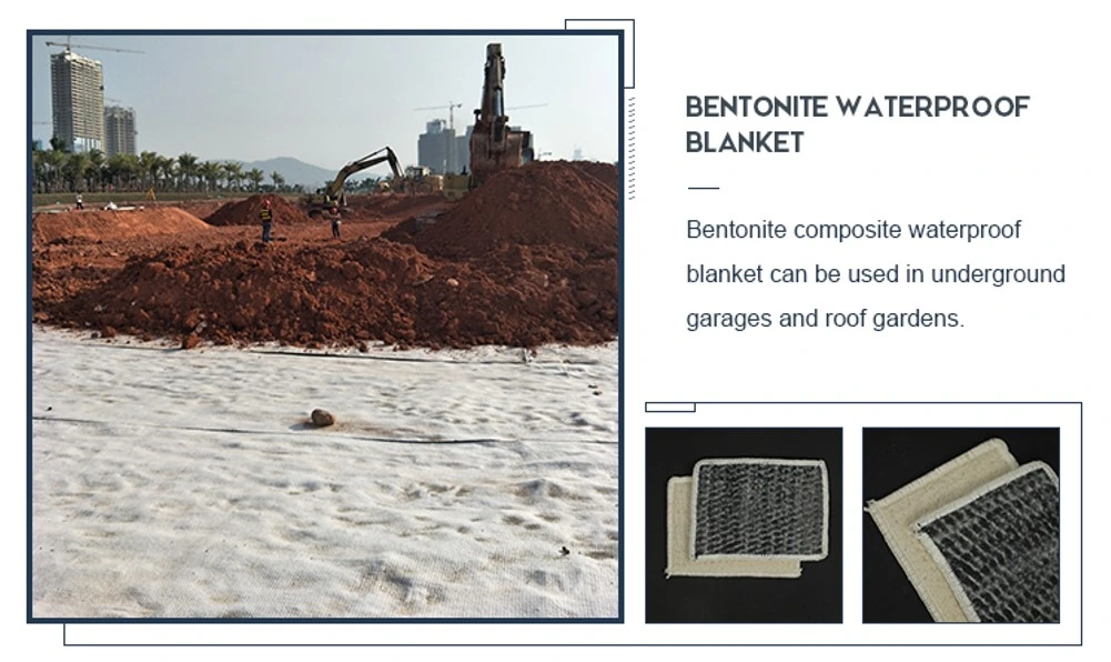 4200g/Sqm Bentonite Reinforced Geosynthetic Clay Liner Gcl for Waterproof Projects