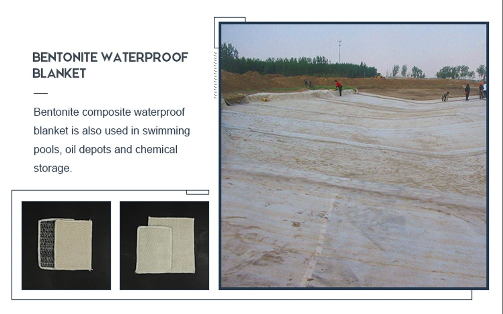 4200g/Sqm Bentonite Reinforced Geosynthetic Clay Liner Gcl for Waterproof Projects