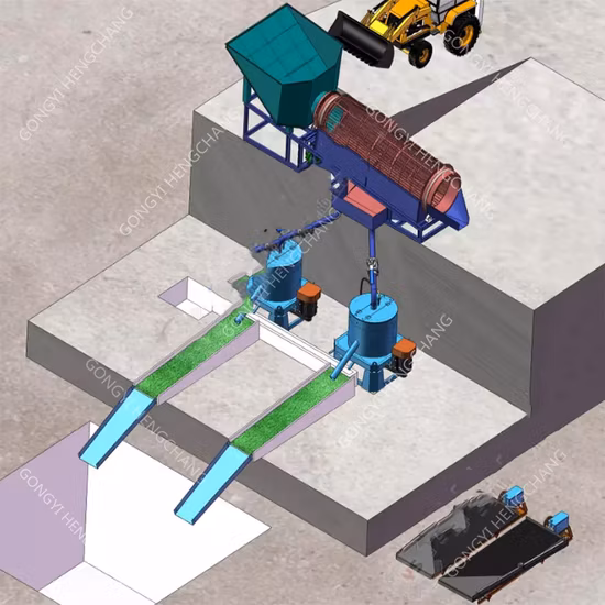 Concentrateur centrifuge de gravité de Knelson Falcon d'extraction de minerai d'or de roche alluviale