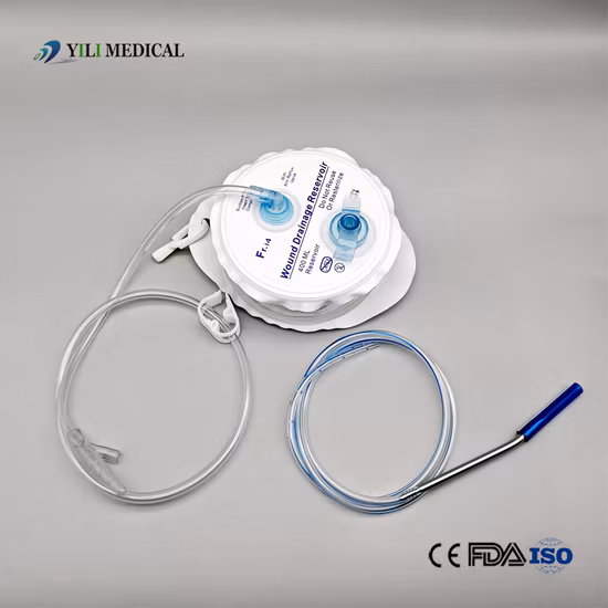 Système de réservoir de drainage des plaies à pression négative fermée jetable médicale